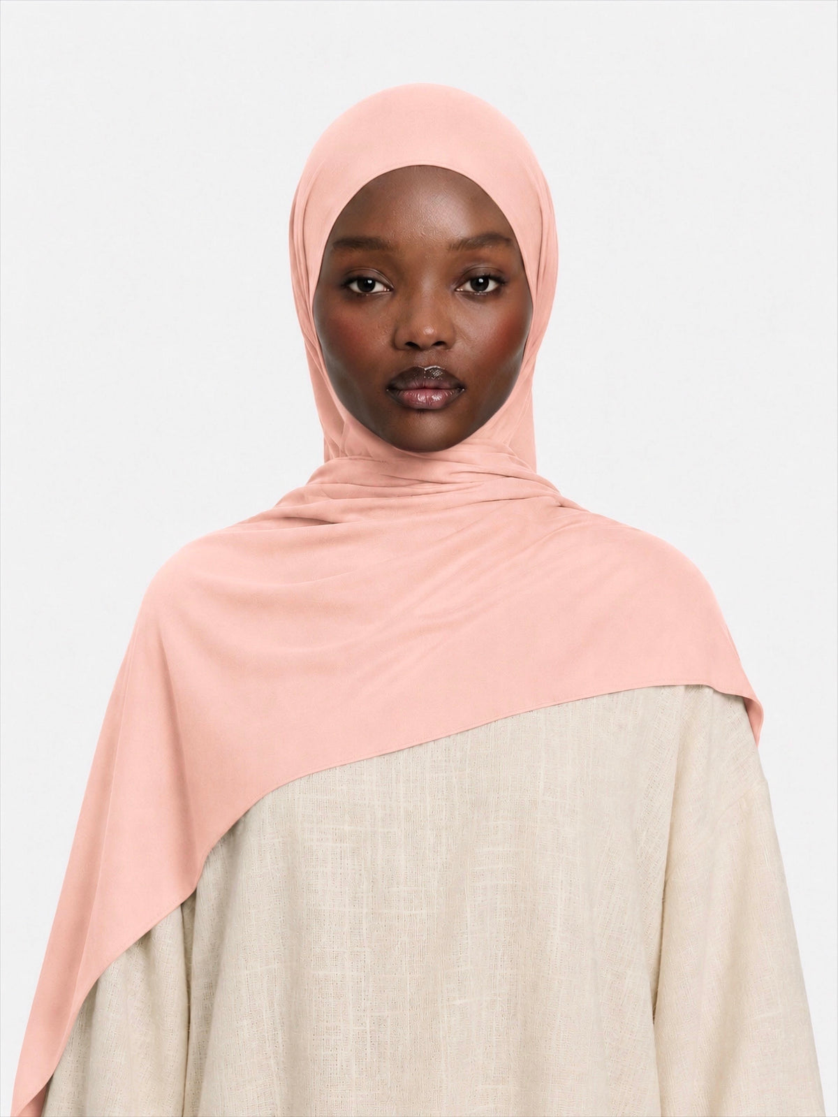 Premium Jersey Hijab Peach