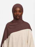 Premium Jersey Hijab Chocolate Brown