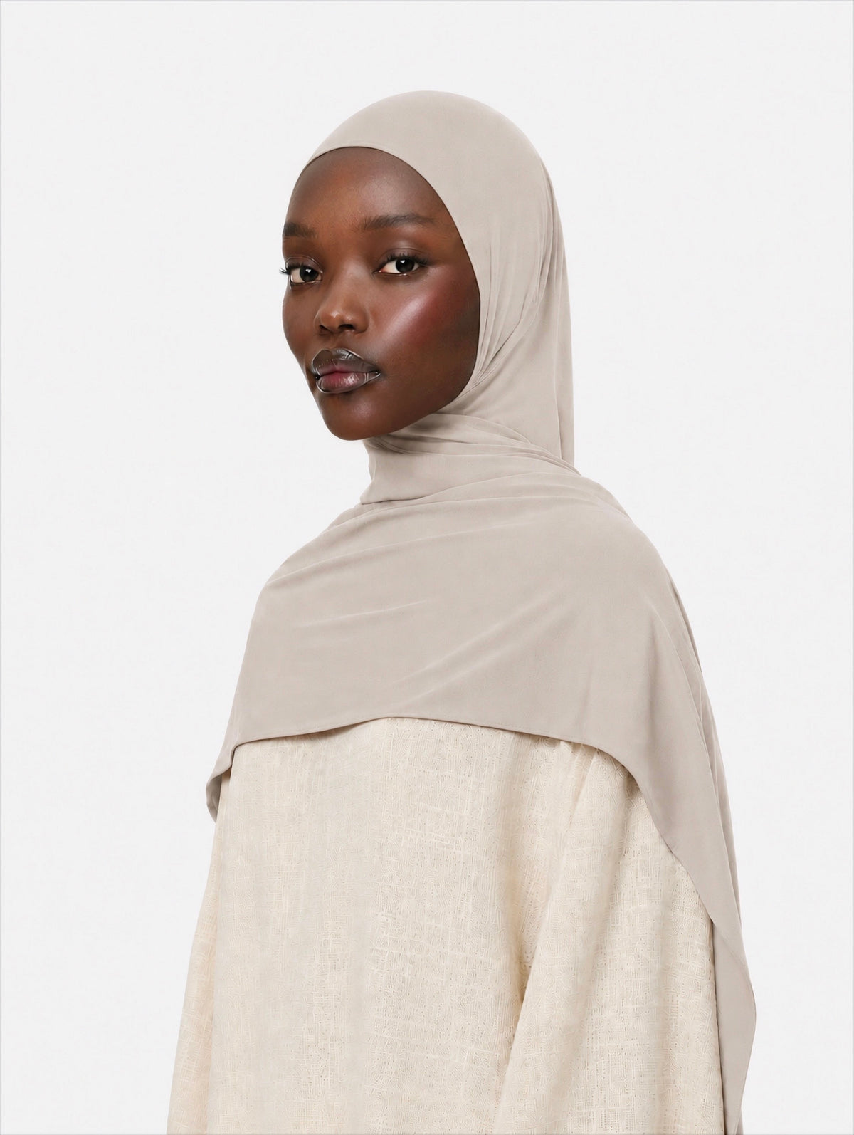 Premium Jersey Hijab Ivory