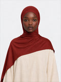 Premium Jersey Hijab Deep Orange