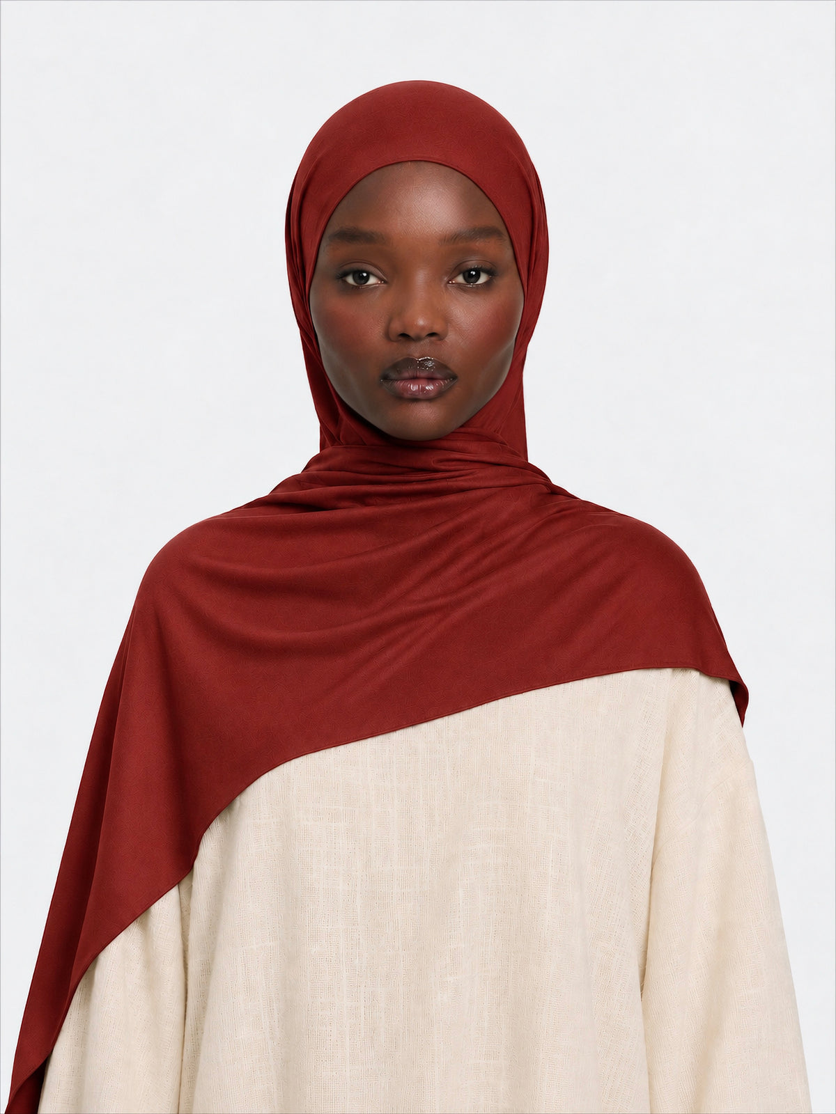 Premium Jersey Hijab Deep Orange