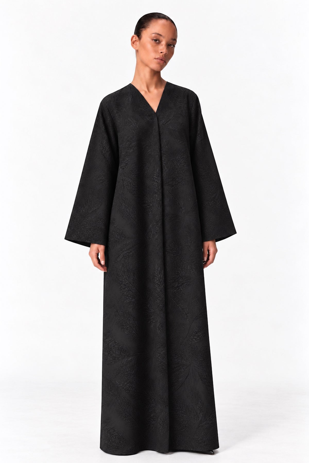 Structured Leaf Abaya
