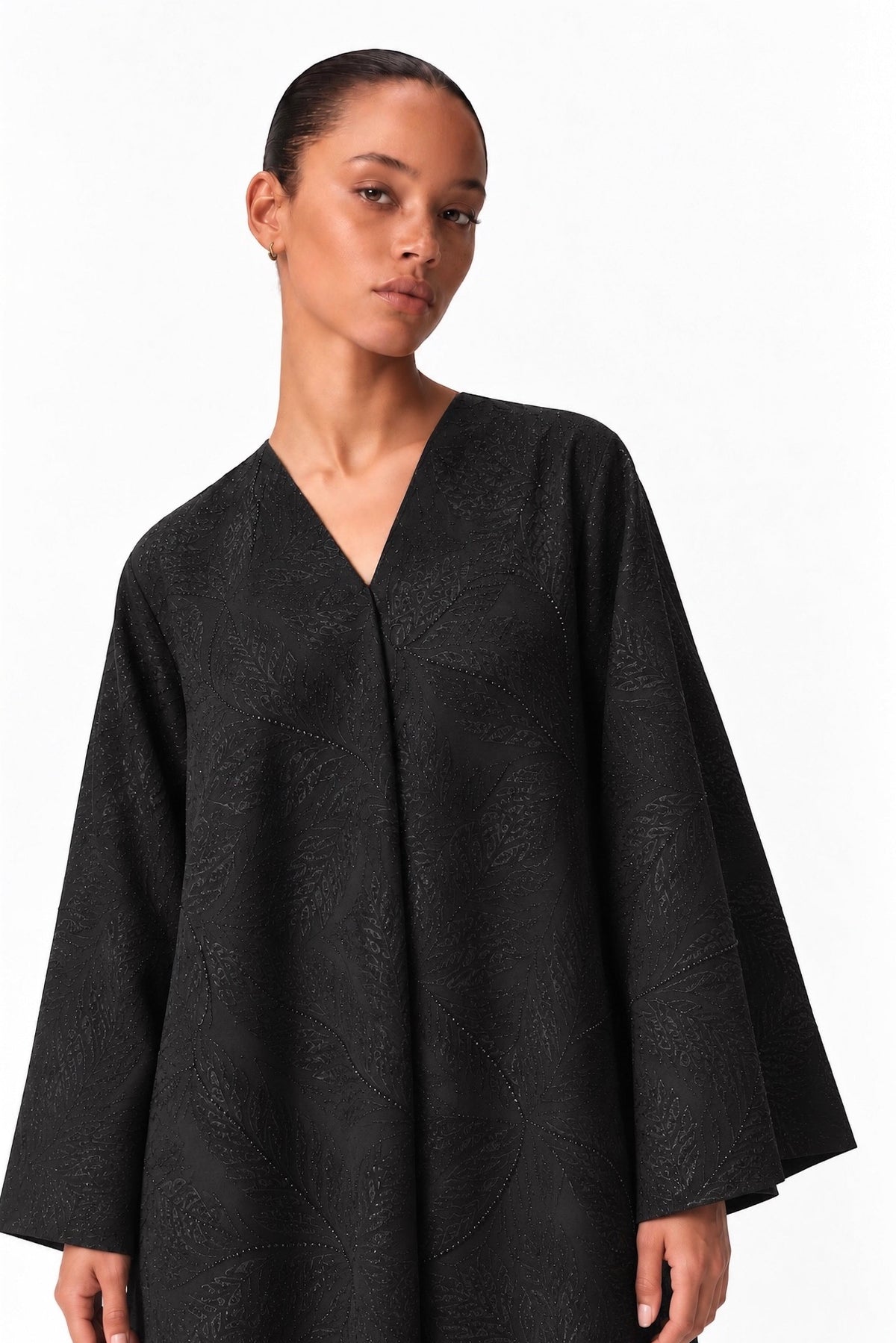 Structured Leaf Abaya